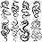 TASROI 8 Sheets Cool Dragon Temporary Tattoos For Men Women Adults, Black Realistic Dragon Tattoo Sticker Half Arm Sleeve, Waterproof Tribal Totem Fake Tattoos That Look Real and Long Lasting Set Kit