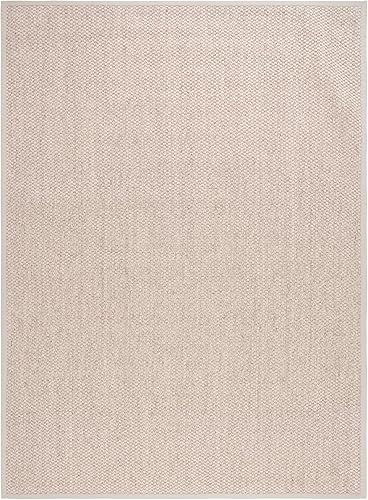 Miniatura 3 de Alfombra de área SAFAVIEH 8x11 - Colección de fibras naturales - Grande - Mármol, sisal, diseño tejido con borde (NF525C)