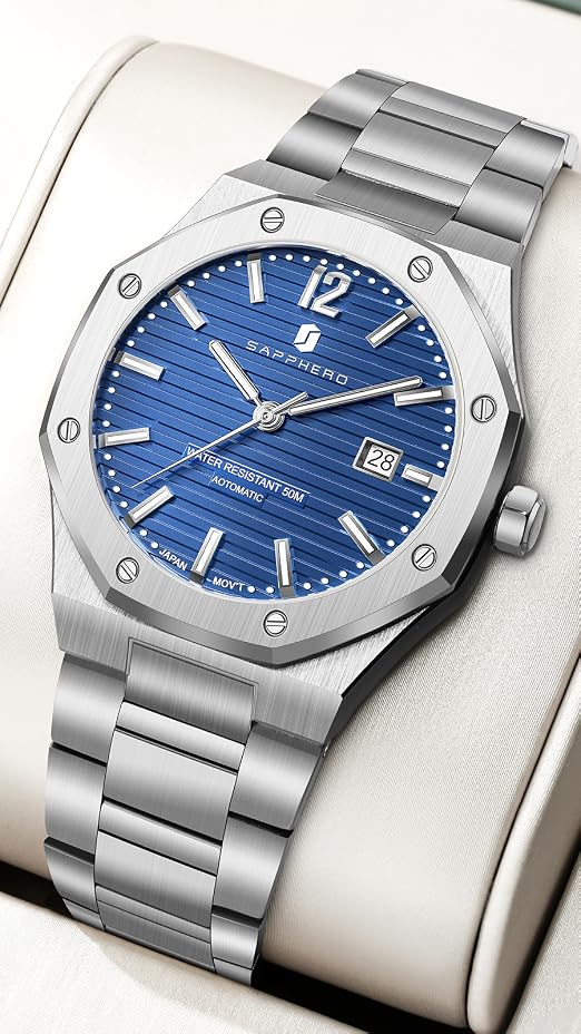 Amazon.com: SAPPHERO Mens Watch Mechanical Automatic Watches for