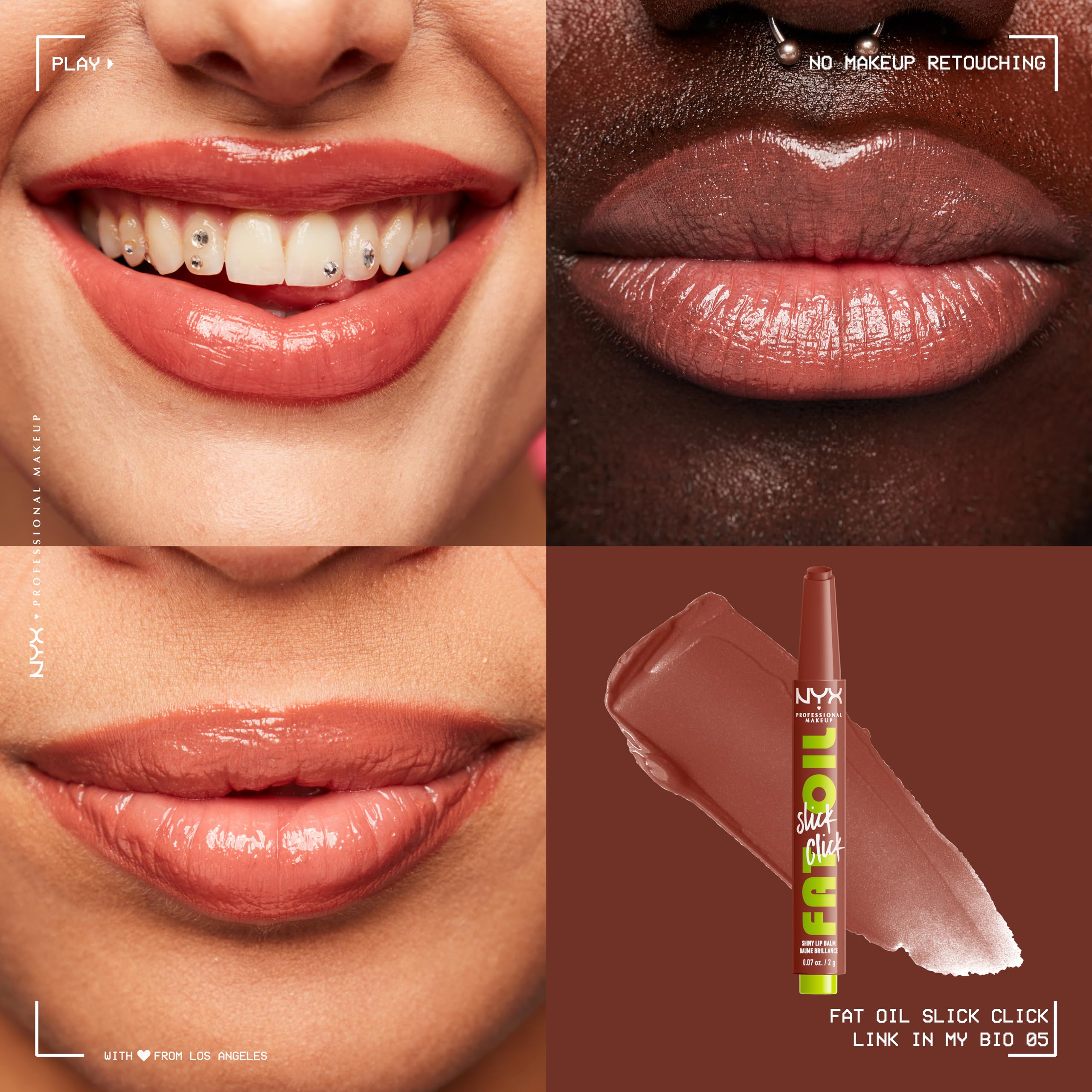 NYX Professional Makeup Lip Balm, A Hint of Colour, Infused with Oils for Long Lasting Hydration Lightweight & Vegan Formula - Image 3