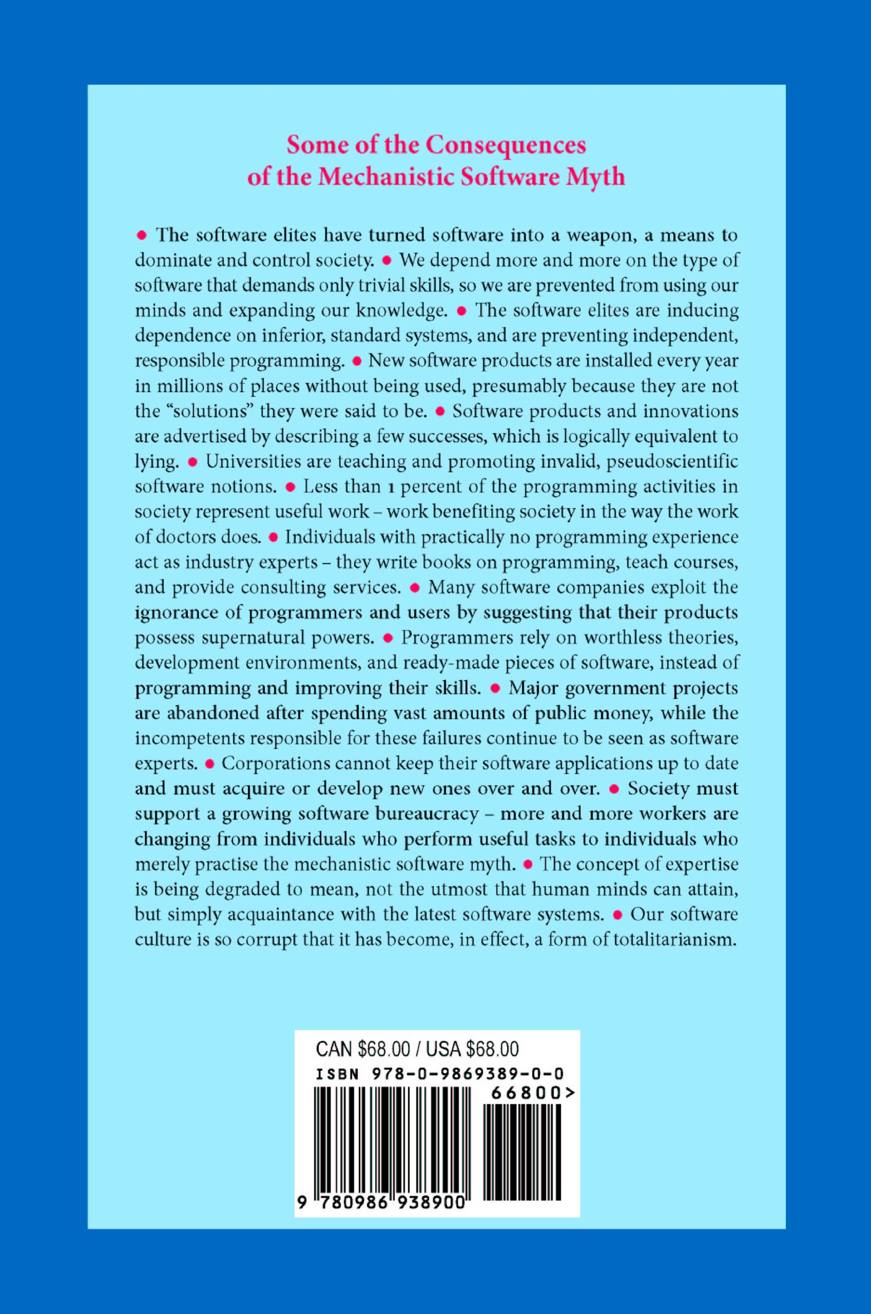 Software and Mind: The Mechanistic Myth and Its Consequences