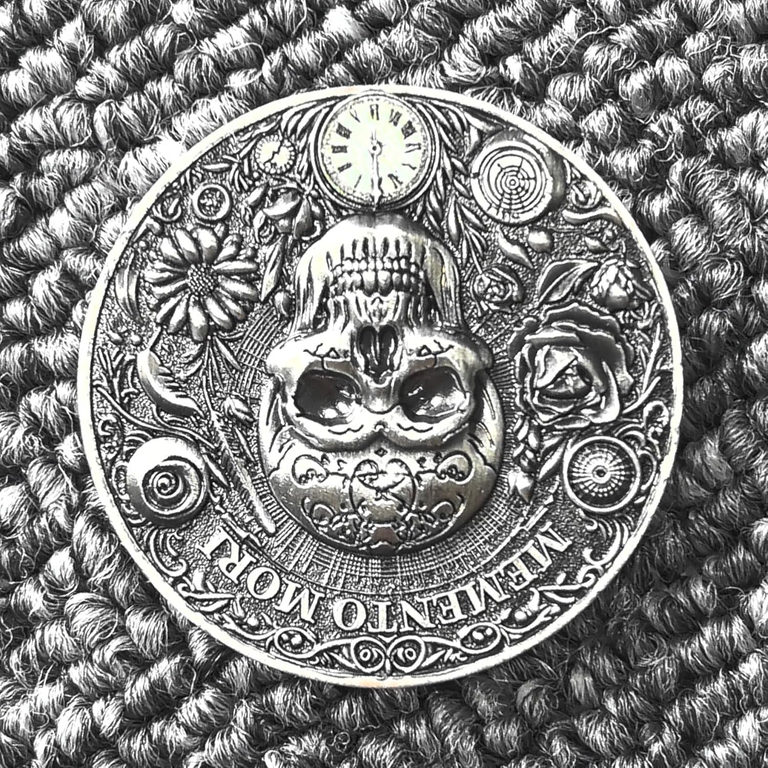 Exquisite Memento Mori & Memento Vivere Stoic EDC Challenge Coin