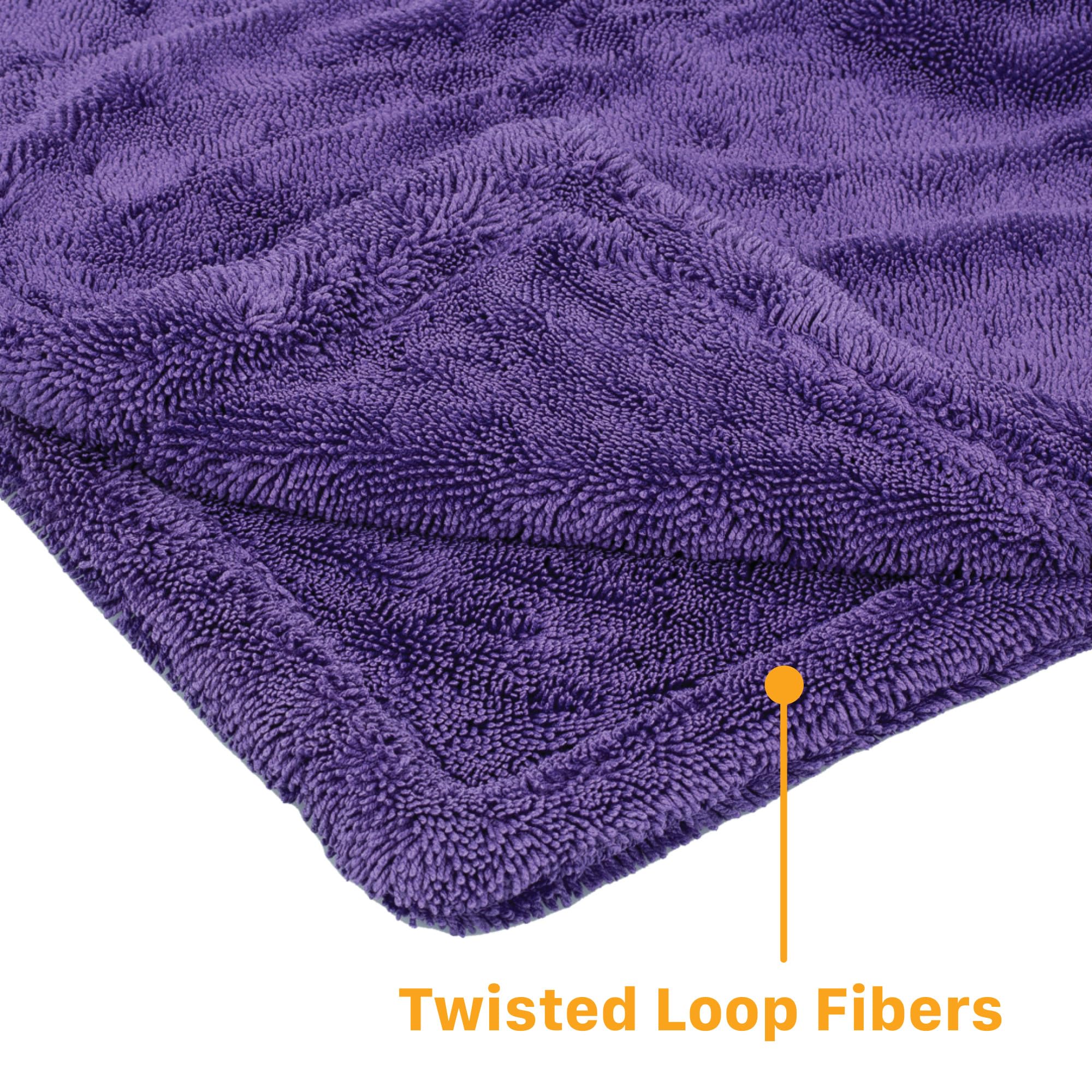 Maxshine ShineMaster - Toalla de Secado para Coche (Microfibra, 60 x 90 cm, Grosor 1200 g/m²), Color Morado