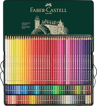 Faber-Castell Polychromos Crayon 120’li, Highly Pigmented, Permanent and Vibrant Colors, Water Resistant, Break Resistant