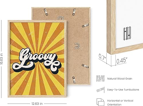 Miniatura 3 de HAUS AND HUES Groovy - Pósteres hippie para dormitorio, arte de pared retro, decoración estética de los años 70, pósteres independientes para