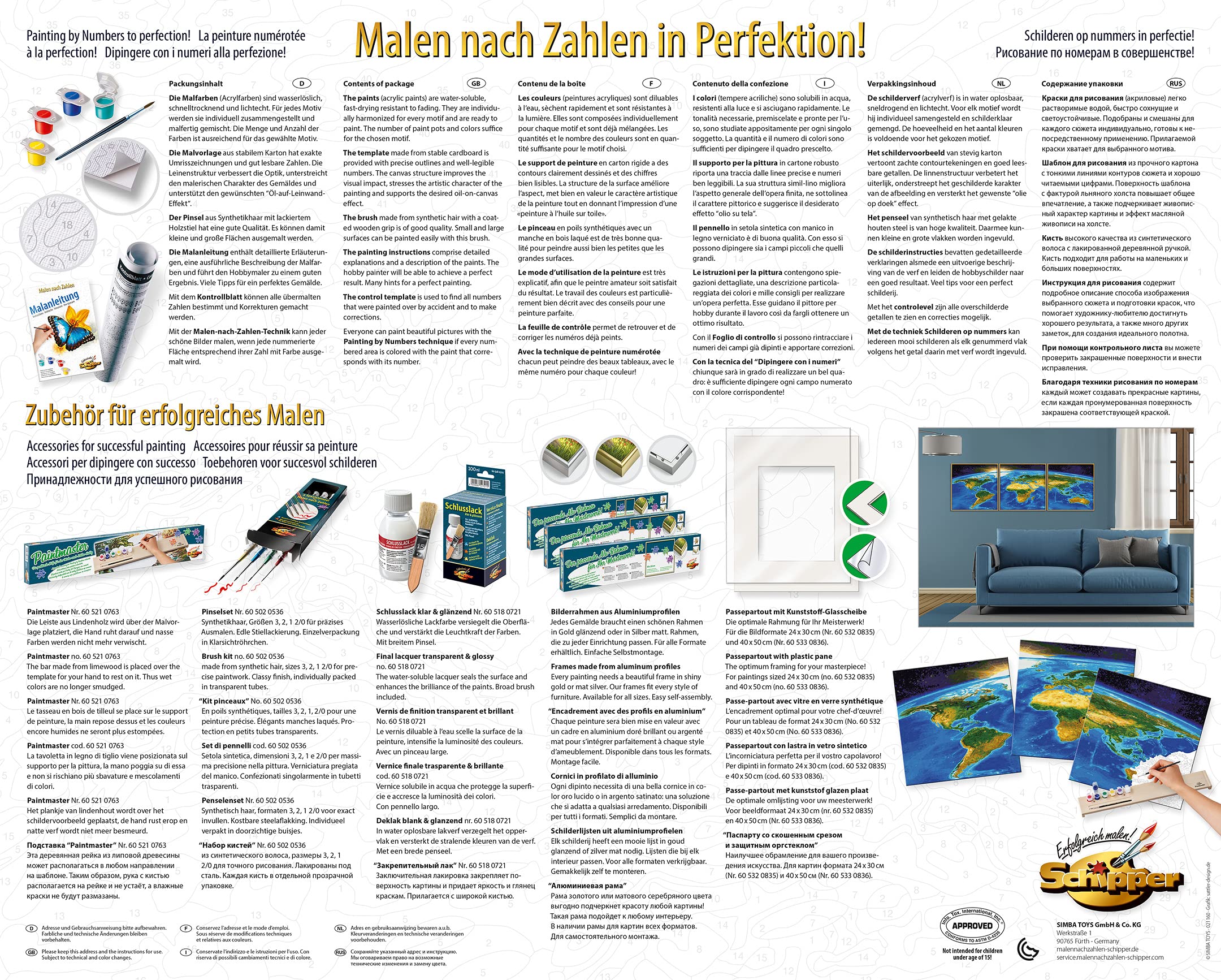 Mann Mehrzweck Sockel malen nach zahlen unser planet Allianz Tunnel Menge