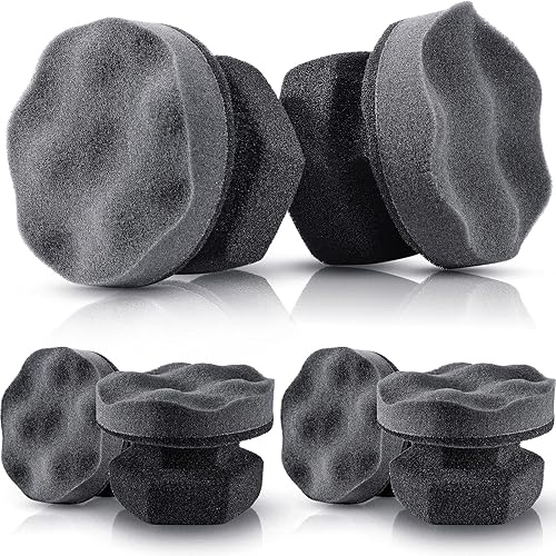 Miniatura 7 de 6 aplicadores de apósito de agarre hexagonal para neumáticos, aplicador de brillo de neumáticos, almohadilla de tocador, esponja de espuma para