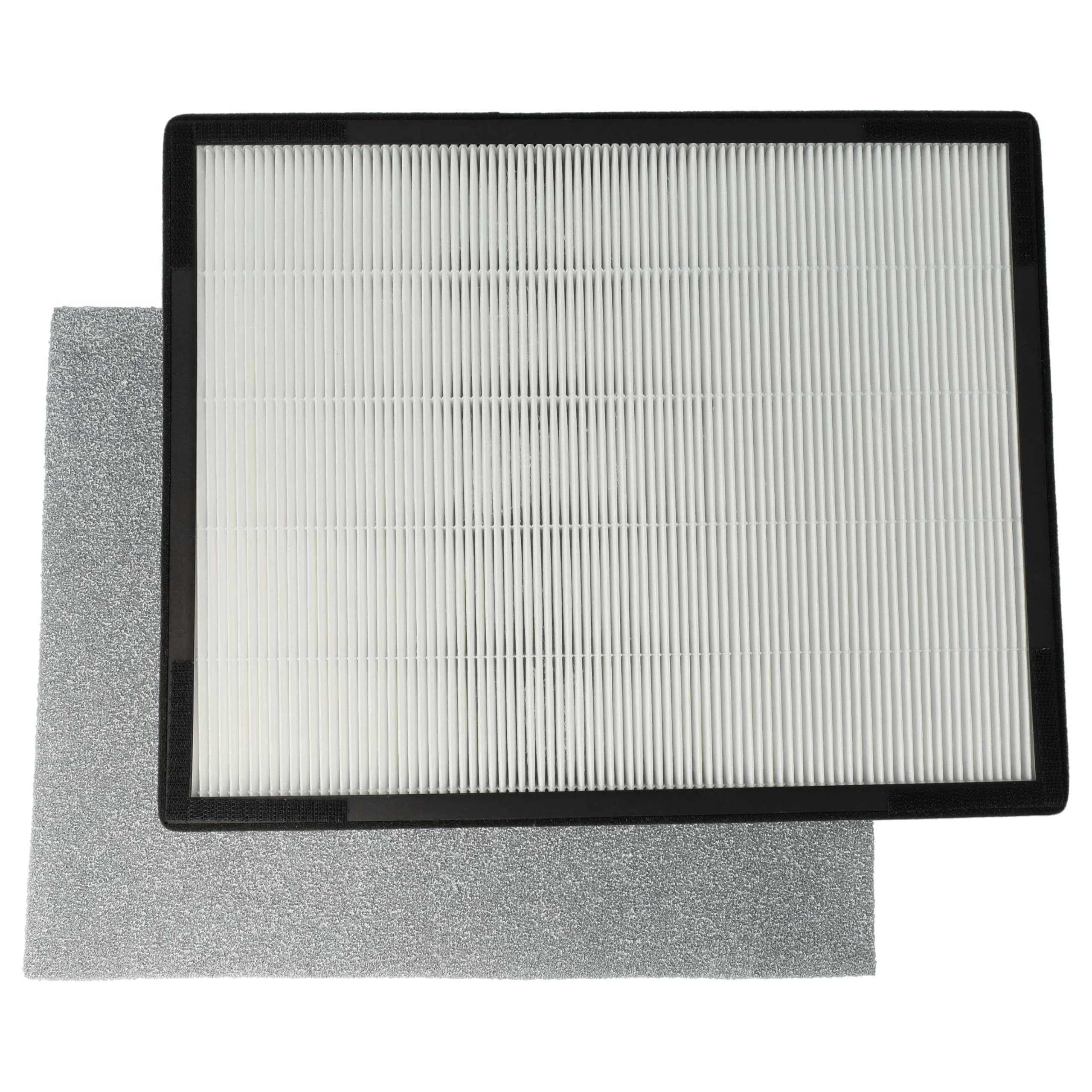 vhbw 2x Luftilter kompatibel mit Comedes Lavaero 240 Luftreiniger - Kombifilter Vorfilter + HEPA + Aktivkohle + TiO2