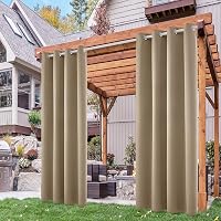 Deconovo Tende da Sole per Esterno con Anelli – Tenda Oscurante Termica e Idrorepellente per Gazebo