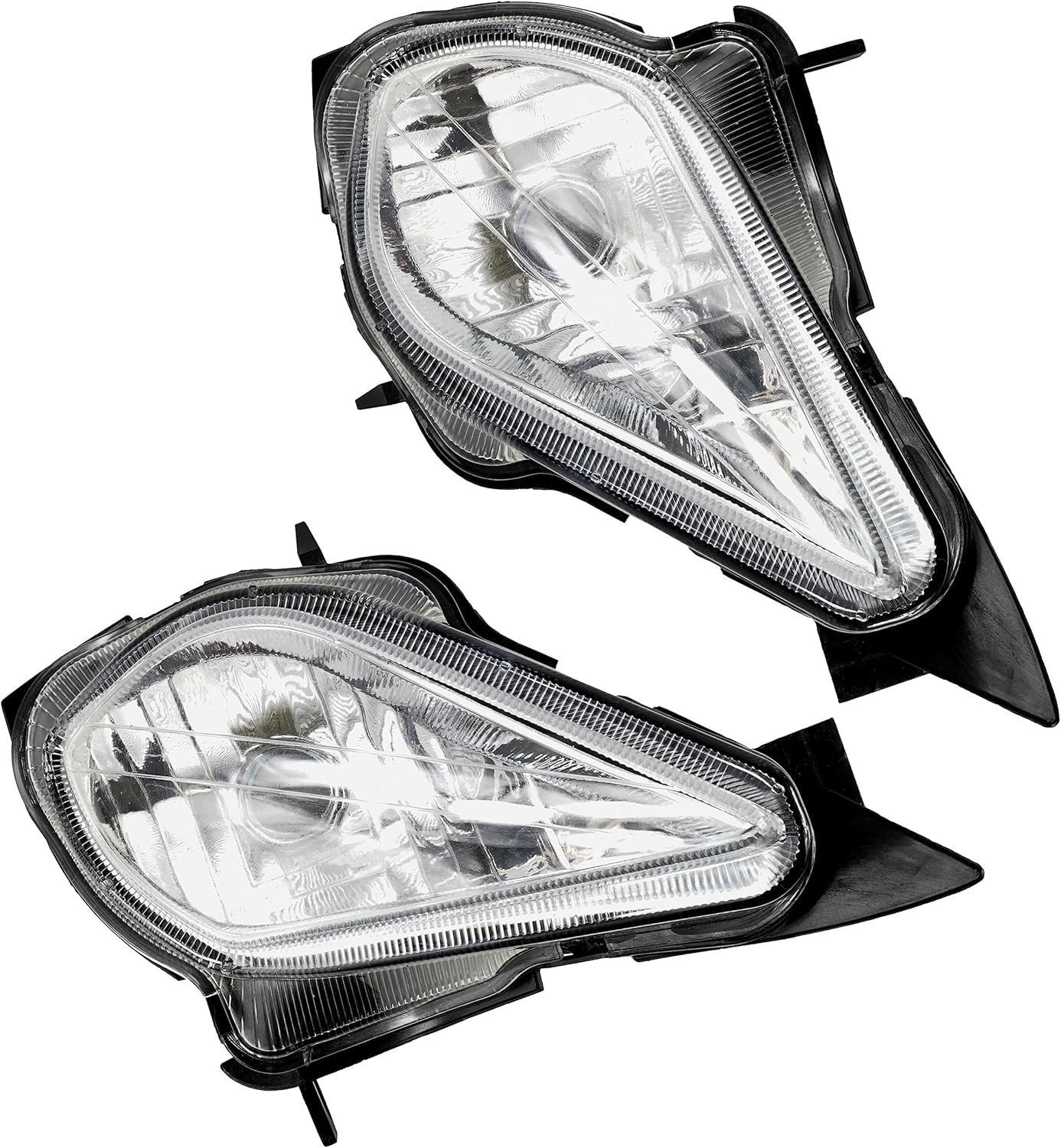 Caltric Left and Right HeadLight Housing Frame Compatible with Yamaha Raptor 350 YFM350 2004-2013