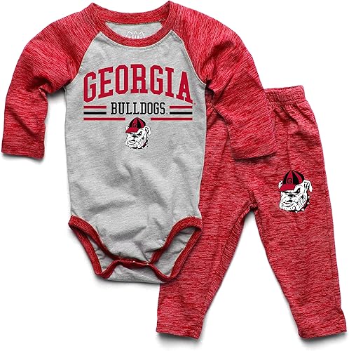 Miniatura 43 de Wes and Willy Baby College Sports Fan - Conjunto de una pieza y pantalón de manga larga