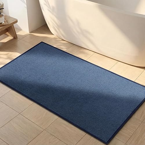 Miniatura 33 de YIHOUSE Alfombras y Alfombrillas de Baño de 16x24, Antideslizantes de Secado Rápido para Baño Absorbentes Ultra Delgadas Lavables a Máquina que