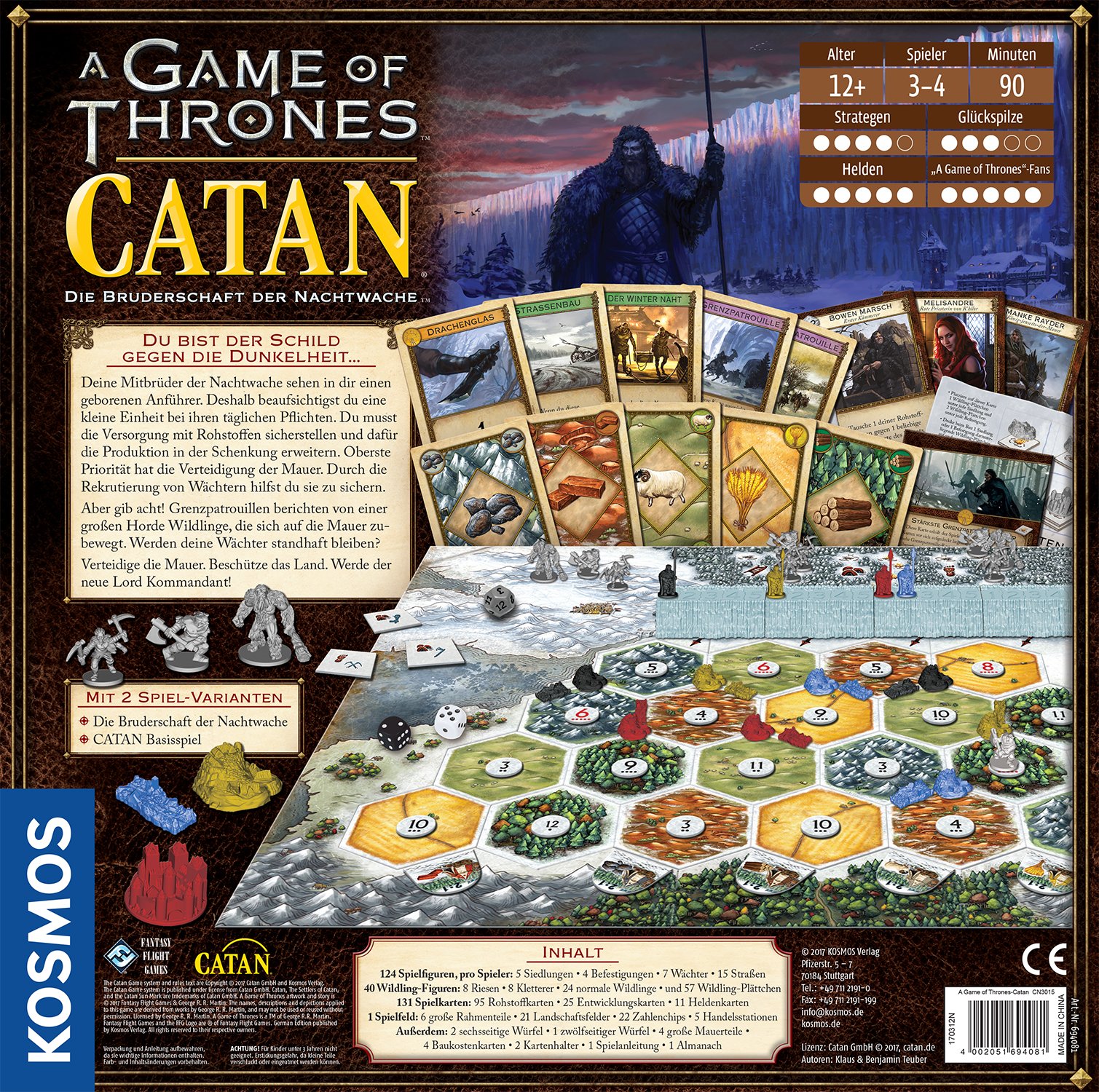 Juego de Estrategia Kosmos Catan 694081 "A Game of Thrones (versión en alemán)