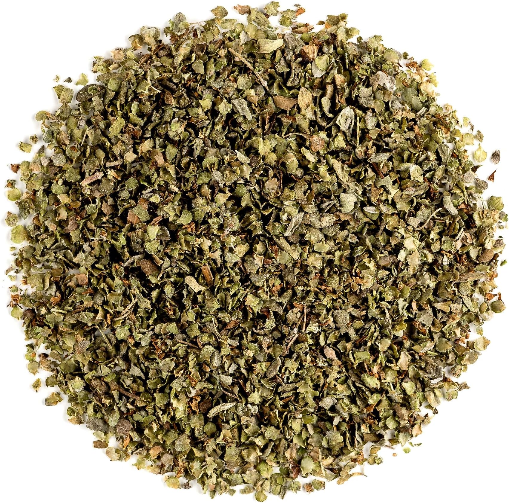 Marjoram Organic Dried Spice Leaf - Origanum Majorana 100g | Aromatic dried marjoram sprigs crumbled easily into soups stews and roasts for a warm slightly sweet oregano like flavor
