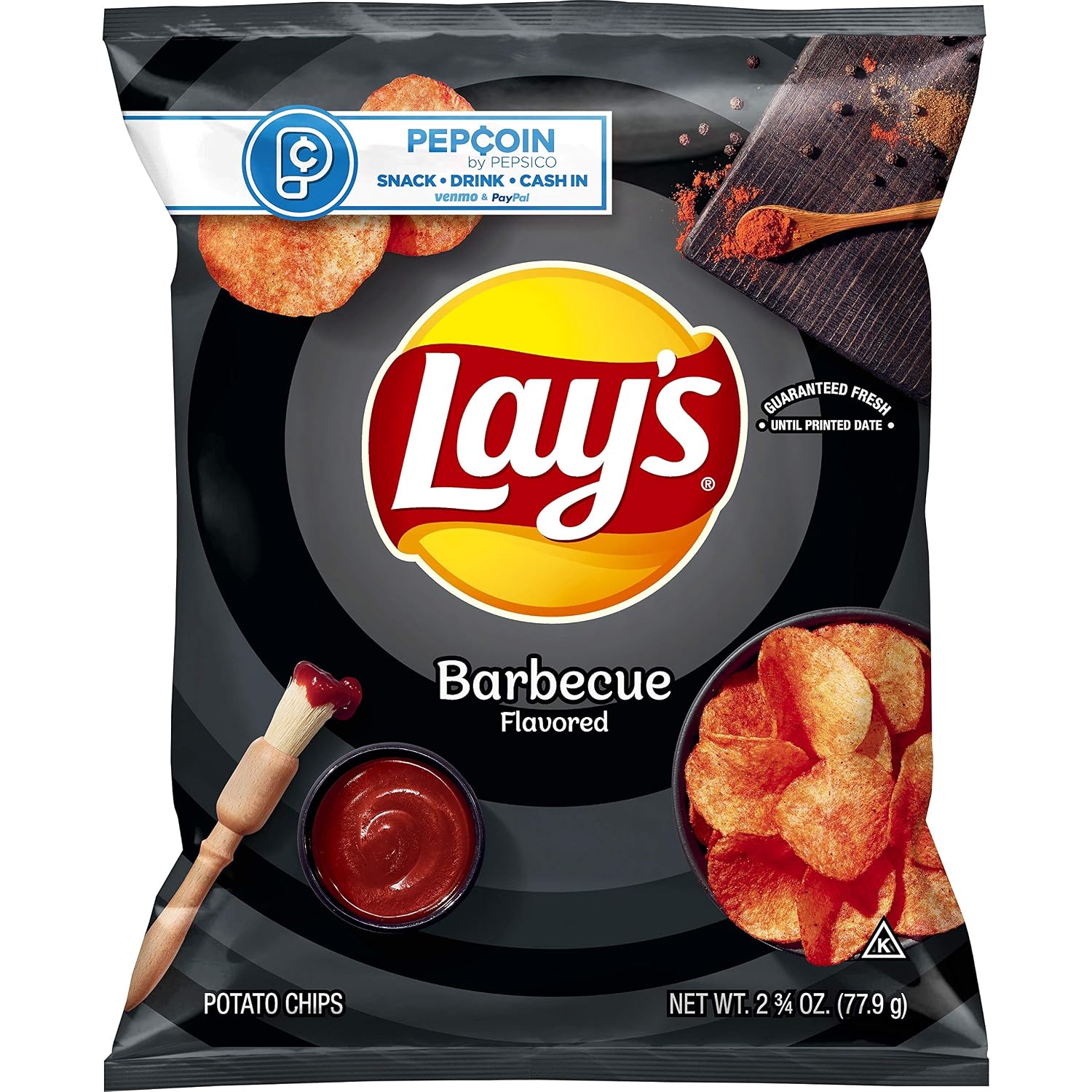 Lay's Potato Chips, Barbecue Flavor, 2.75oz Bag (Packaging May Vary)
