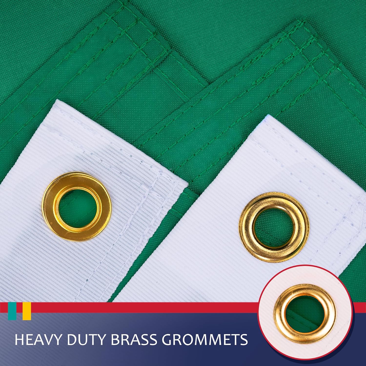 Mexico Flag 3x5 Feet for Outside - Heavy Duty Nylon, Sewn Stripes, Fade Proof, Longest Lasting - Mexican National Flag 3 X 5 FT with Brass Grommets Party Festival Indoor and Outdoor Decor - Image 2