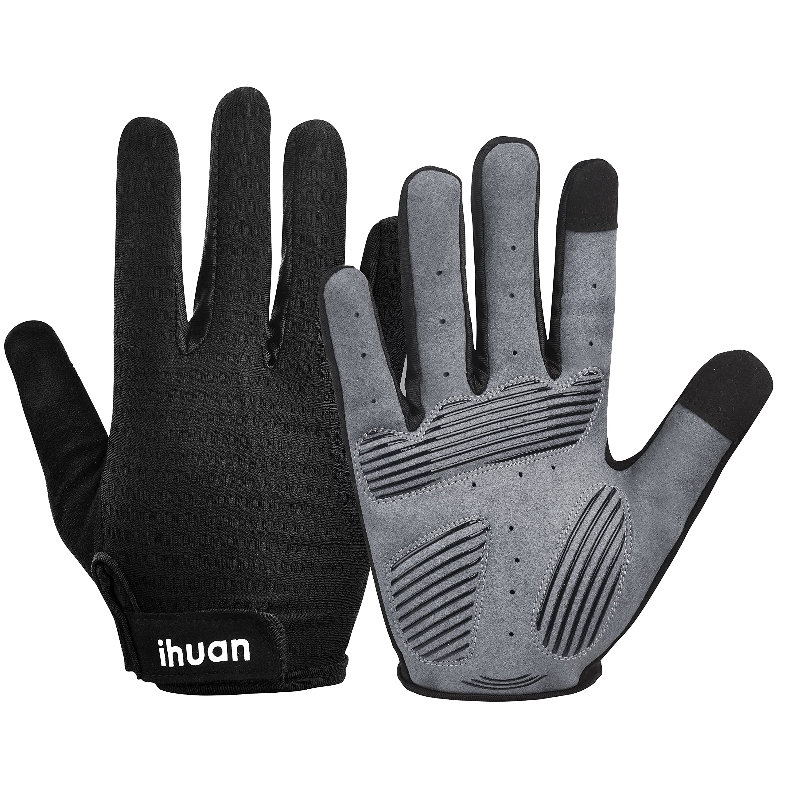 ihuan Workout Gloves for Men Full-Finger: Weight Lifting for Men, Gym Full Hand Gloves for Weightlifting, Deadlift