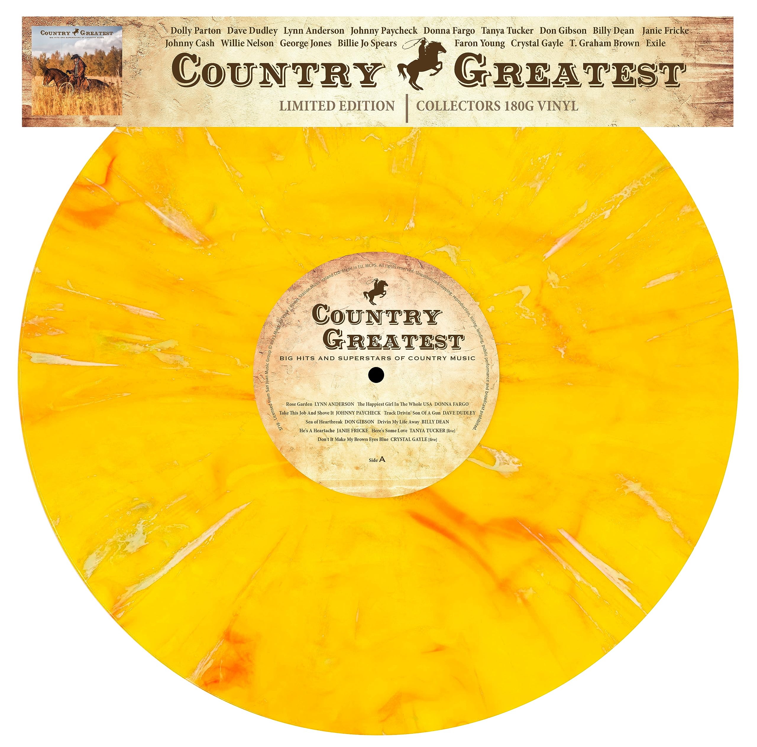 Country Greatest - Big Hits & Superstars Of Country Music - 180gr. marbled