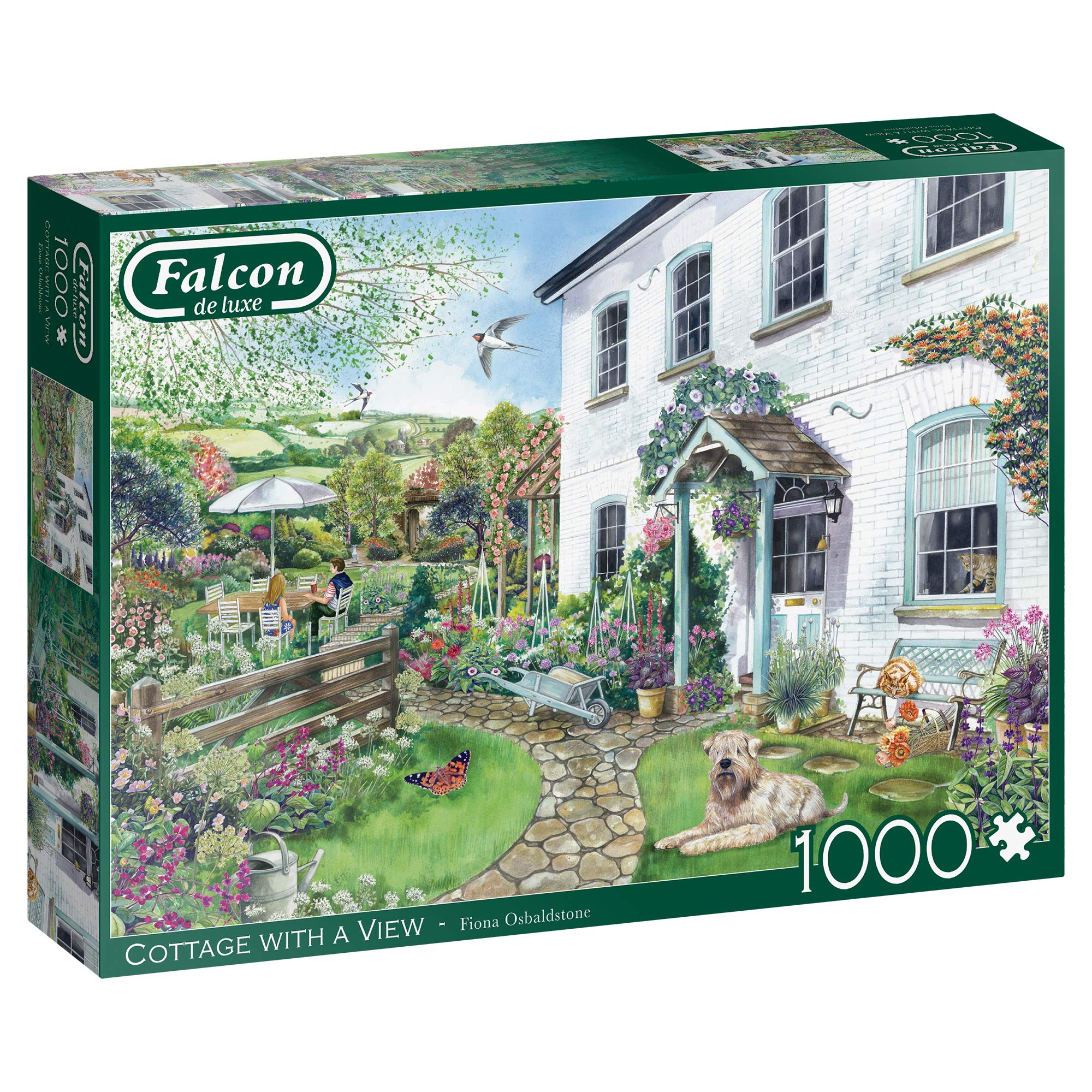 JumboFalcon de Luxe - Cottage with a View, Jigsaw Puzzles for Adults, 1,000 Piece