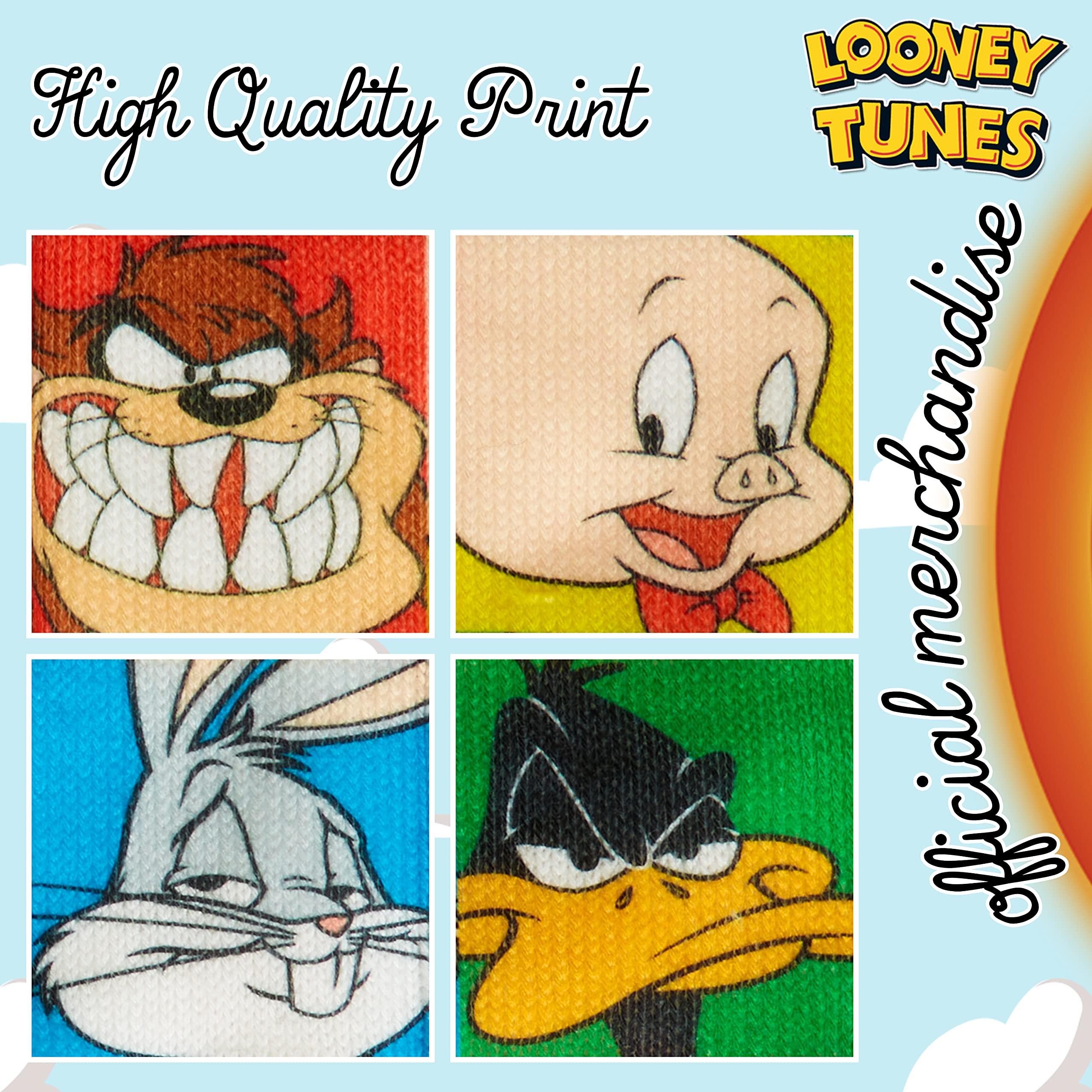 Calcetines Antideslizantes LOONEY TUNES Hombre Adolescente EU 38-44 Zapatillas Casa Invierno