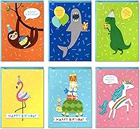 Vista 2 de Hallmark Surtido de tarjetas de cumpleaños para niños, 48 y 20 tarjetas con sobres