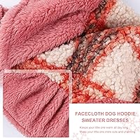 Vista 6 de Suéter con capucha para perro, ropa para perros pequeños, chicos y niñas, sudaderas con capucha para perros para clima frío, sudadera de otoño