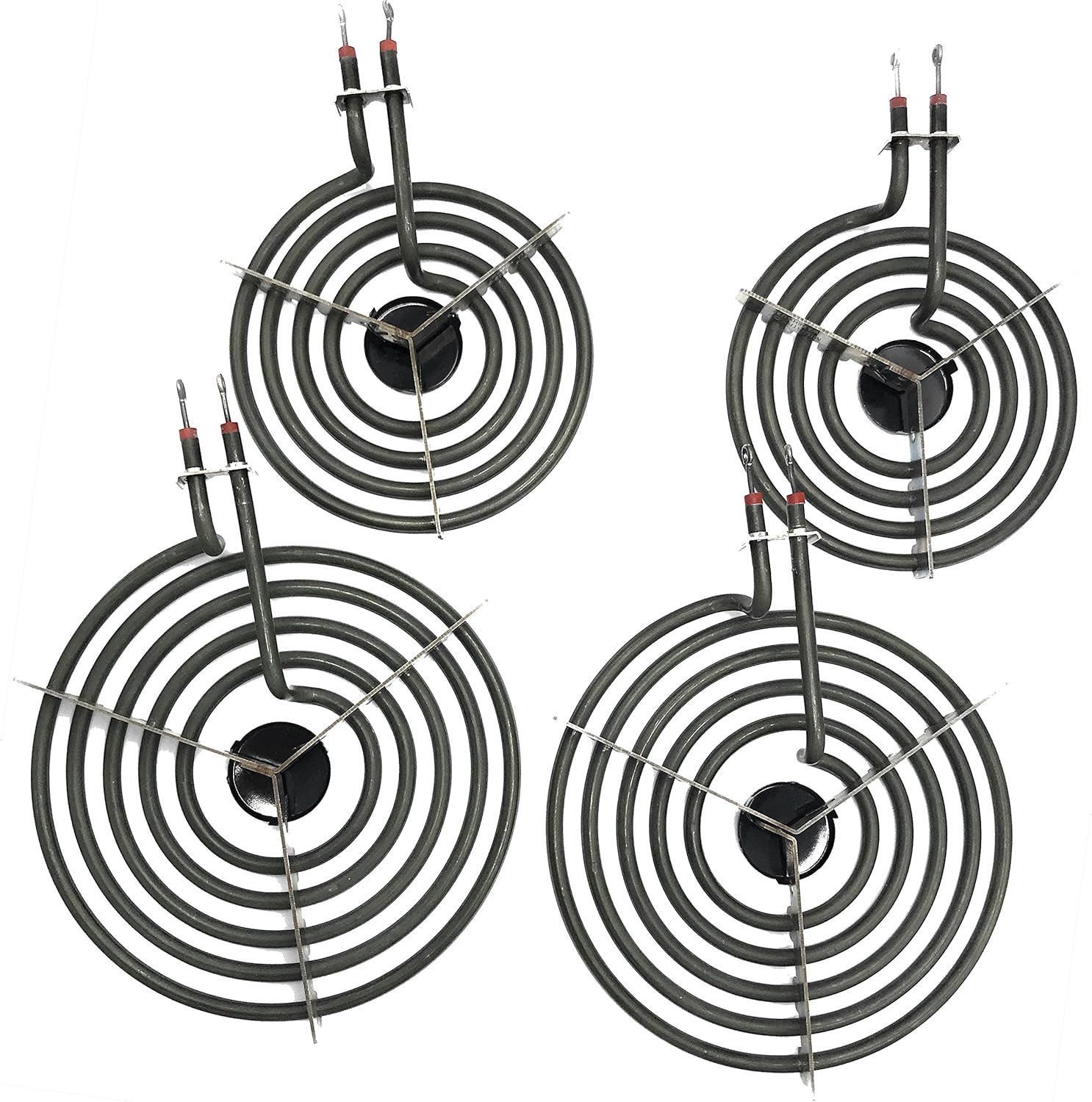 Cooking Appliances MP22YA Electric Range Burner Element Unit Set 2- MP15YA 6.5" 2- MP21YA 8"