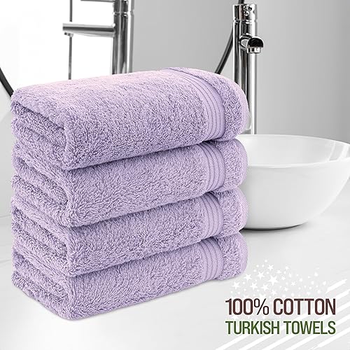 Vista 92 de American Veteran Towel, Juego de 4 toallas de mano para baño, juego de toallas de mano turcas 100% algodón, toallas de mano suaves, toallas de mano