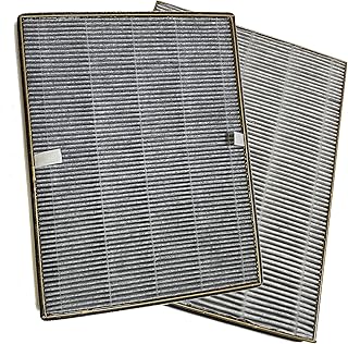 Nispira True HEPA Replacement Filter for Air Purifier, Compatible with TaoTronics TT-AP002, 2 Packs