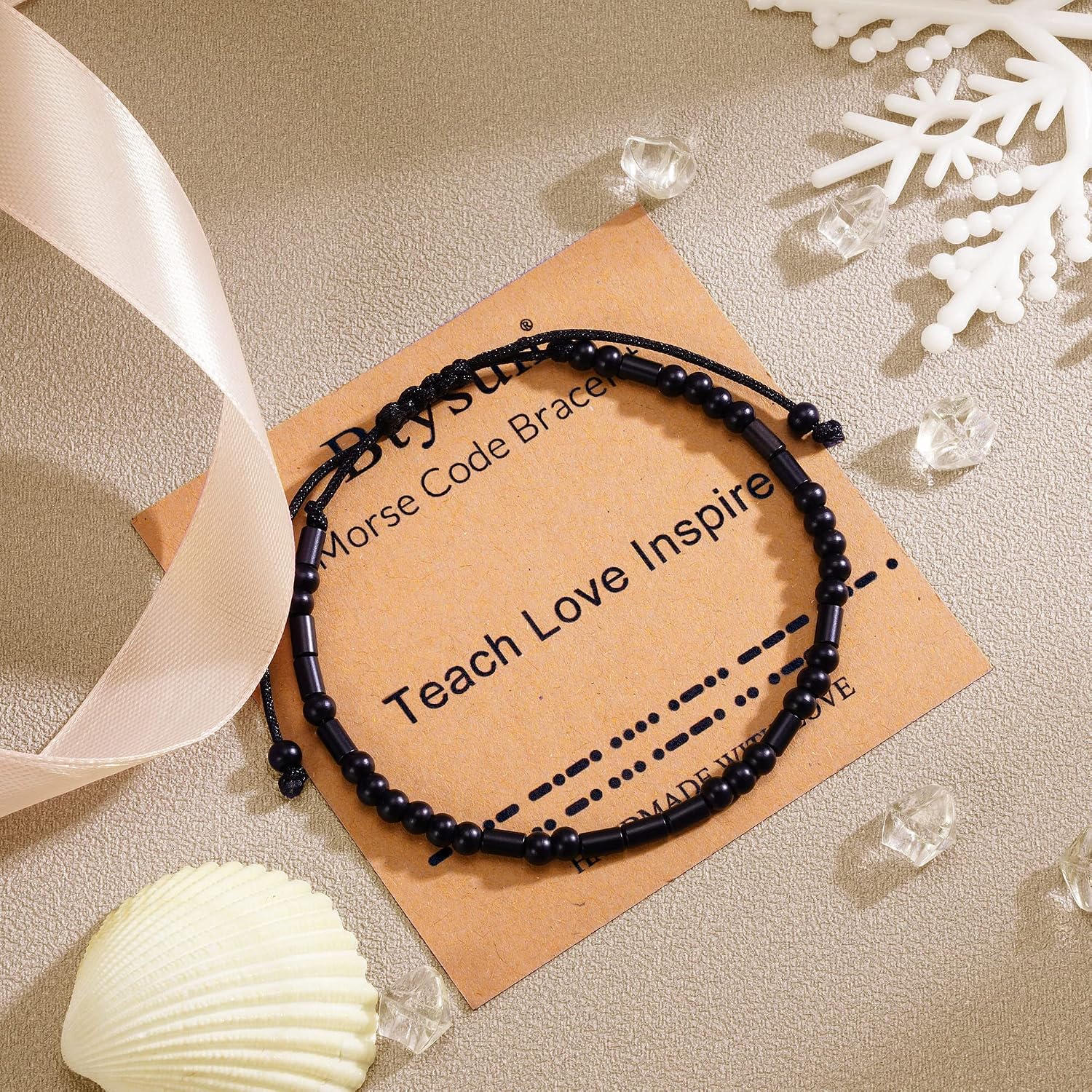 Morse Code Bracelets - Adjustable Inspirational Jewelry For Women, Men, Teens - Perfect Gift