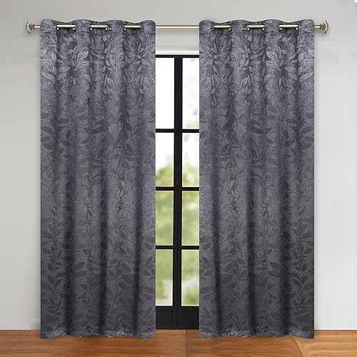 Miniatura 49 de Superior Cortinas opacas, oscurecimiento de la habitación para dormitorio, bloqueo solar, térmicas, cortinas bohemias modernas, colección de hojas