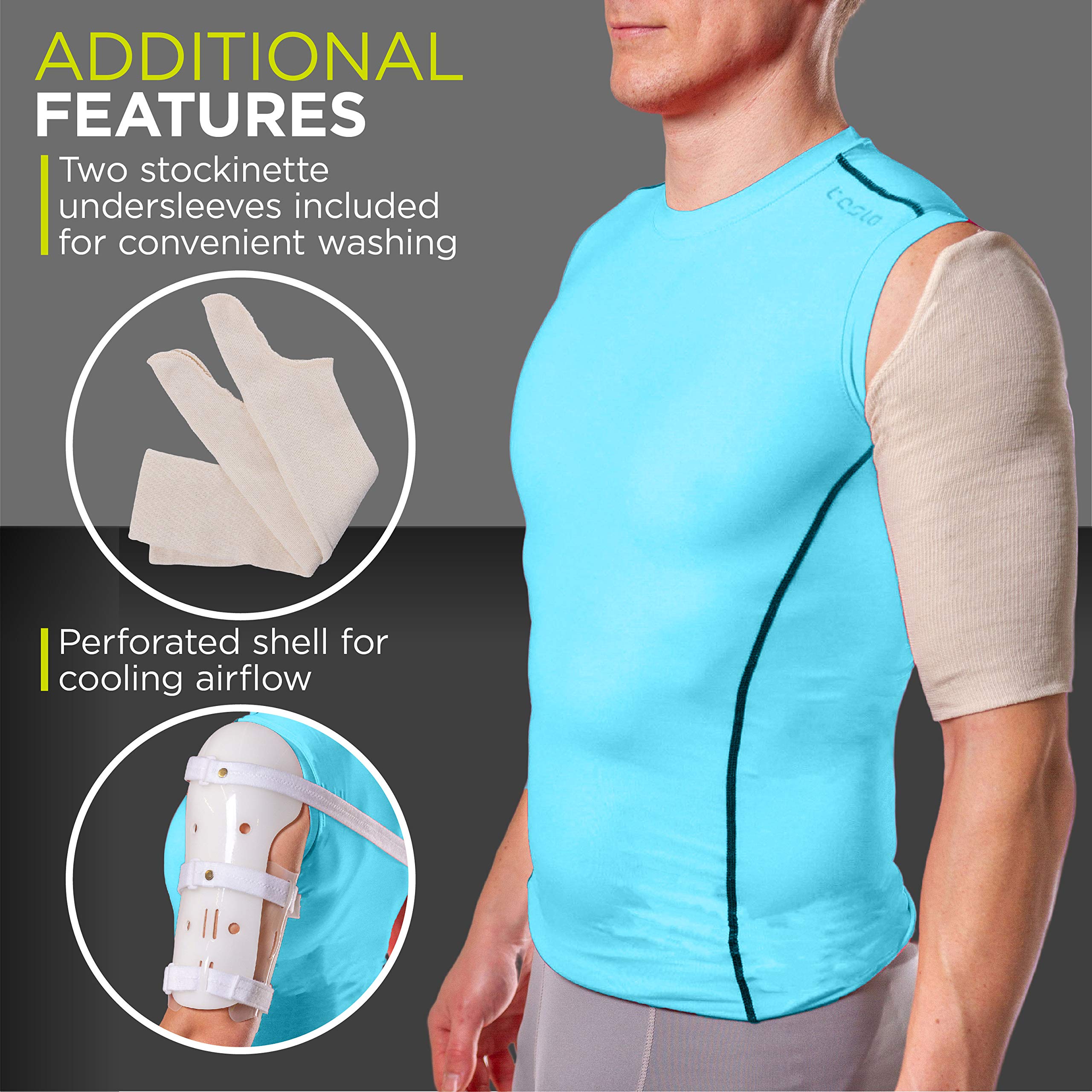 BraceAbility Sarmiento Brace Humeral Shaft Fracture Splint Cast for