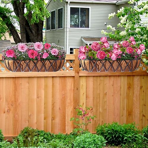 Miniatura 7 de CraftVie Revestimiento de coco, fibra de coco 100% natural para uso versátil en forros de cáscara de coco para macetas, alfombrillas de coco