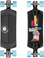 Loaded Boards Fathom Longboard Skateboard - Compact Commuter with Huge Wheels, Low Ride Height & Stability