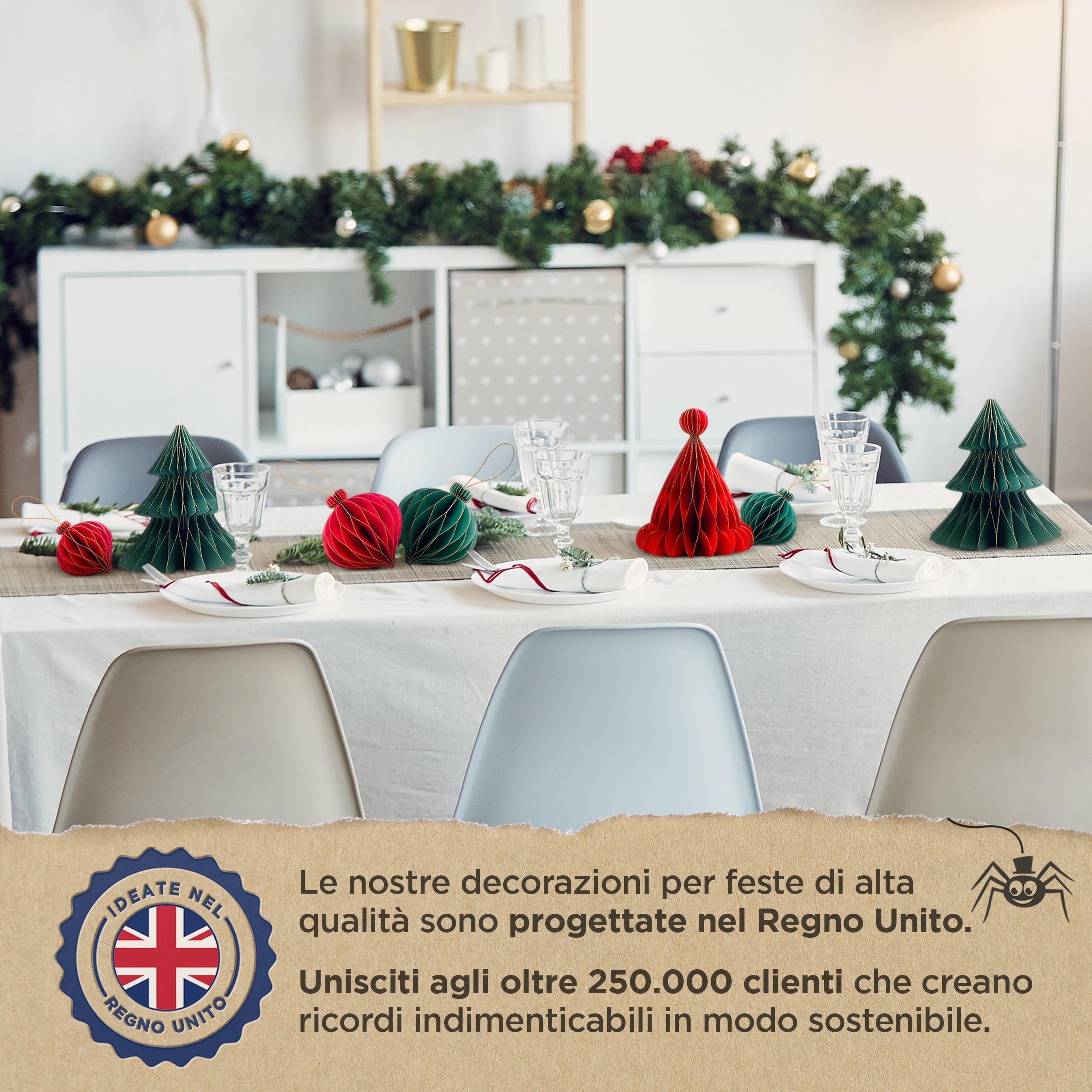 Decorazioni natalizie per il balcone