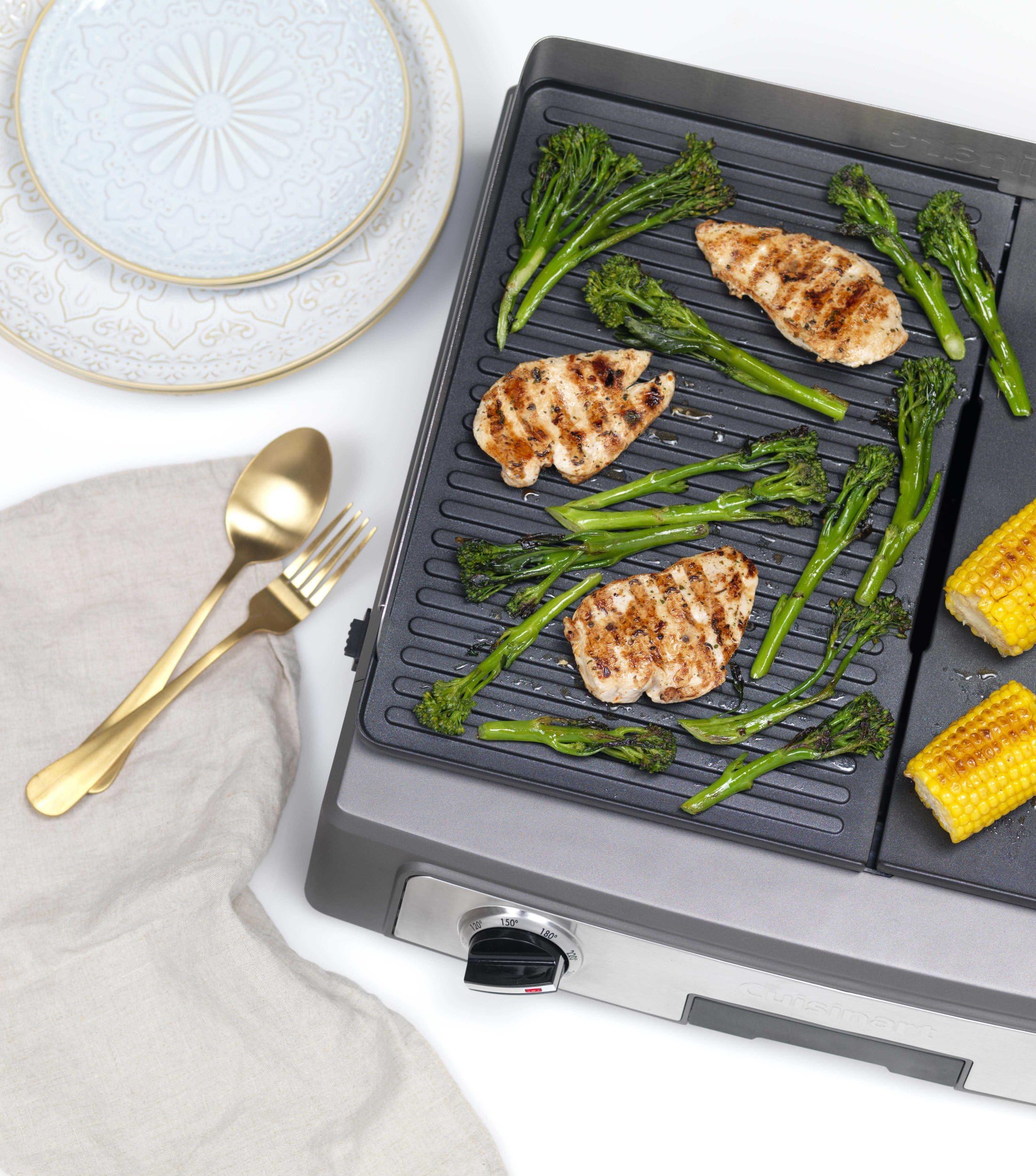 Cuisinart Pl50e Plancha Bbq Elite, Grill Eléctrico, Plancha | Cuotas