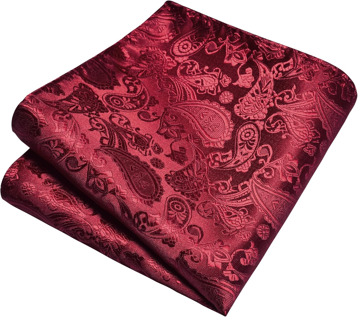 GUSLESON 3.15"(8cm) Mens Paisley Tie and Lapel Pin Necktie Hankerchief Cufflinks Set for Men - Image 3