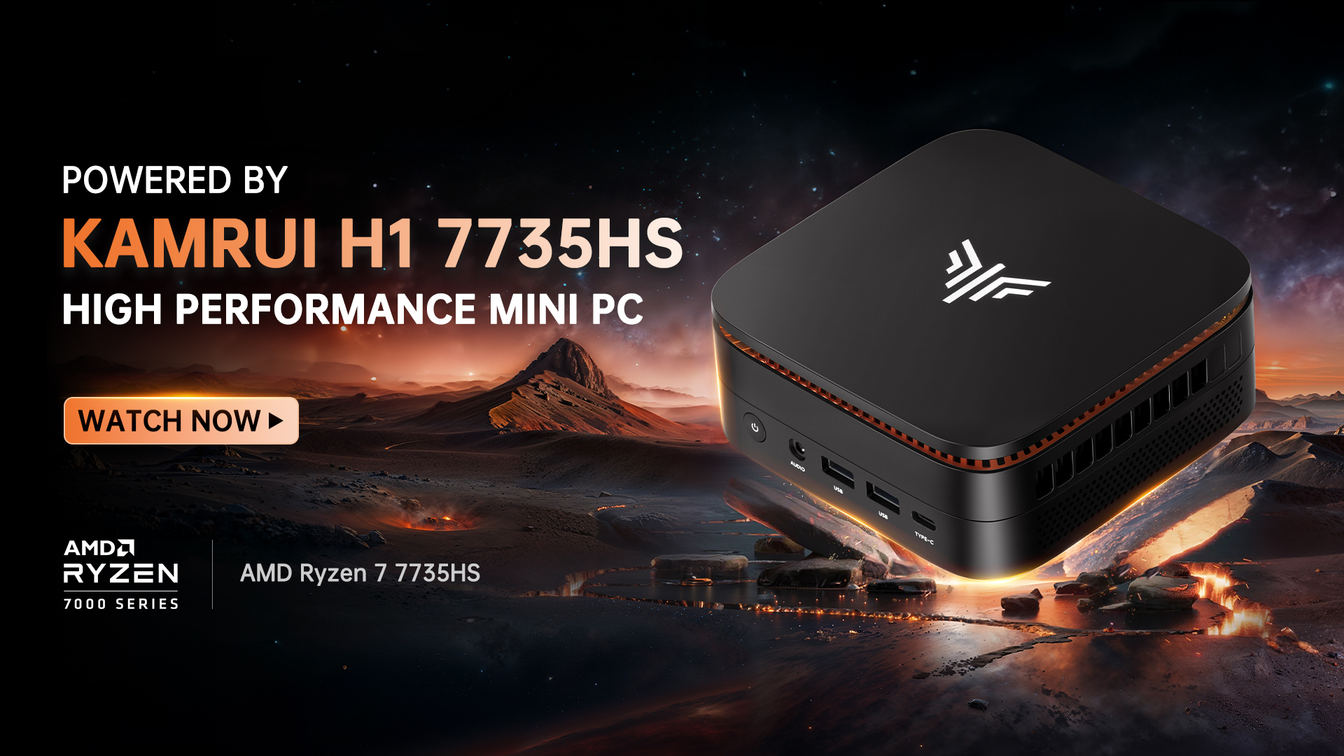 Amazon.com: KAMRUI Hyper H1 Mini Gaming PC, AMD Ryzen 7 7735HS