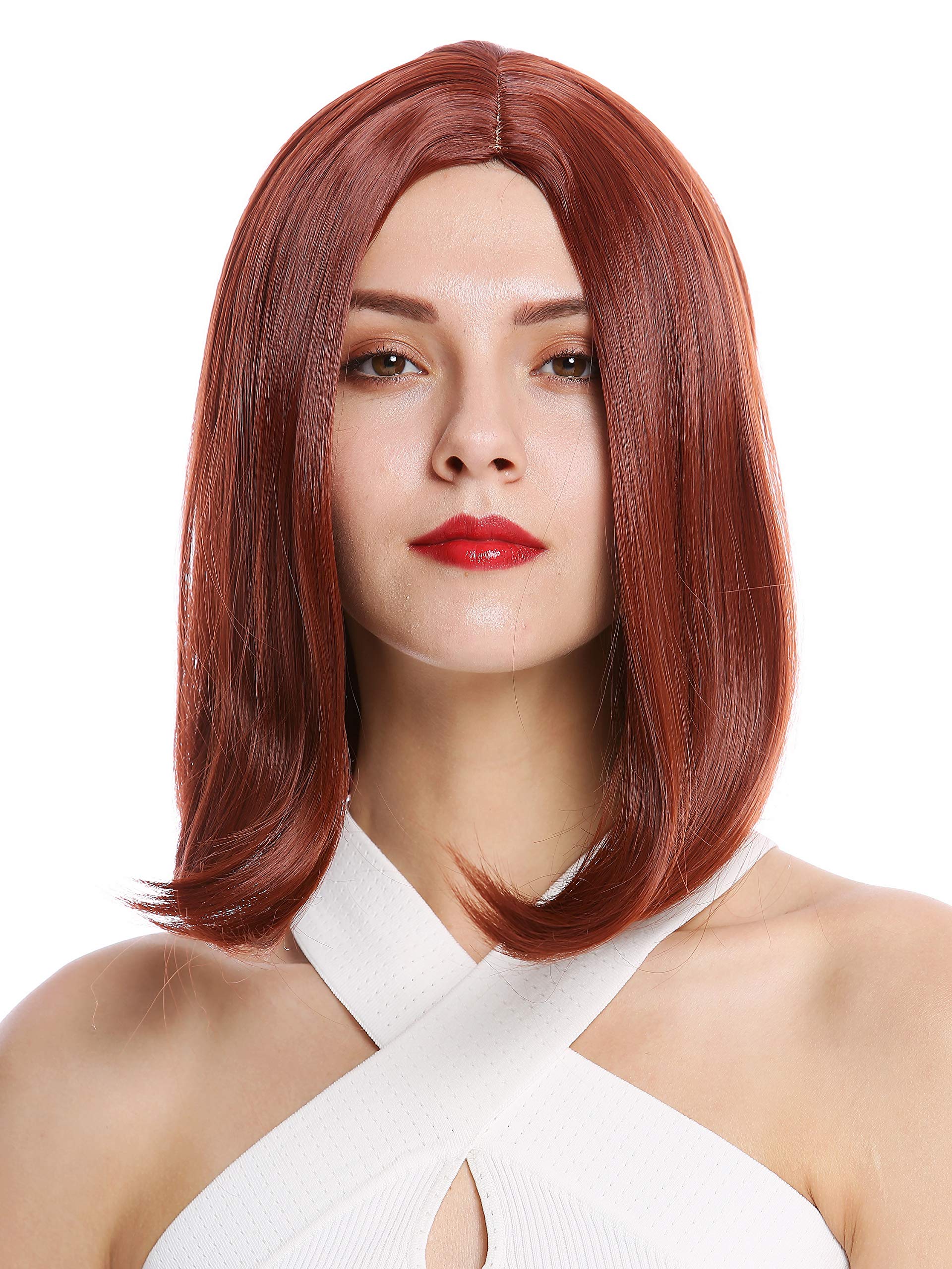 WIG ME UP - YZF-4356-350 Lady Quality Wig short shoulder length Bob Longbob straight middle-parting auburn red brown - Image 2