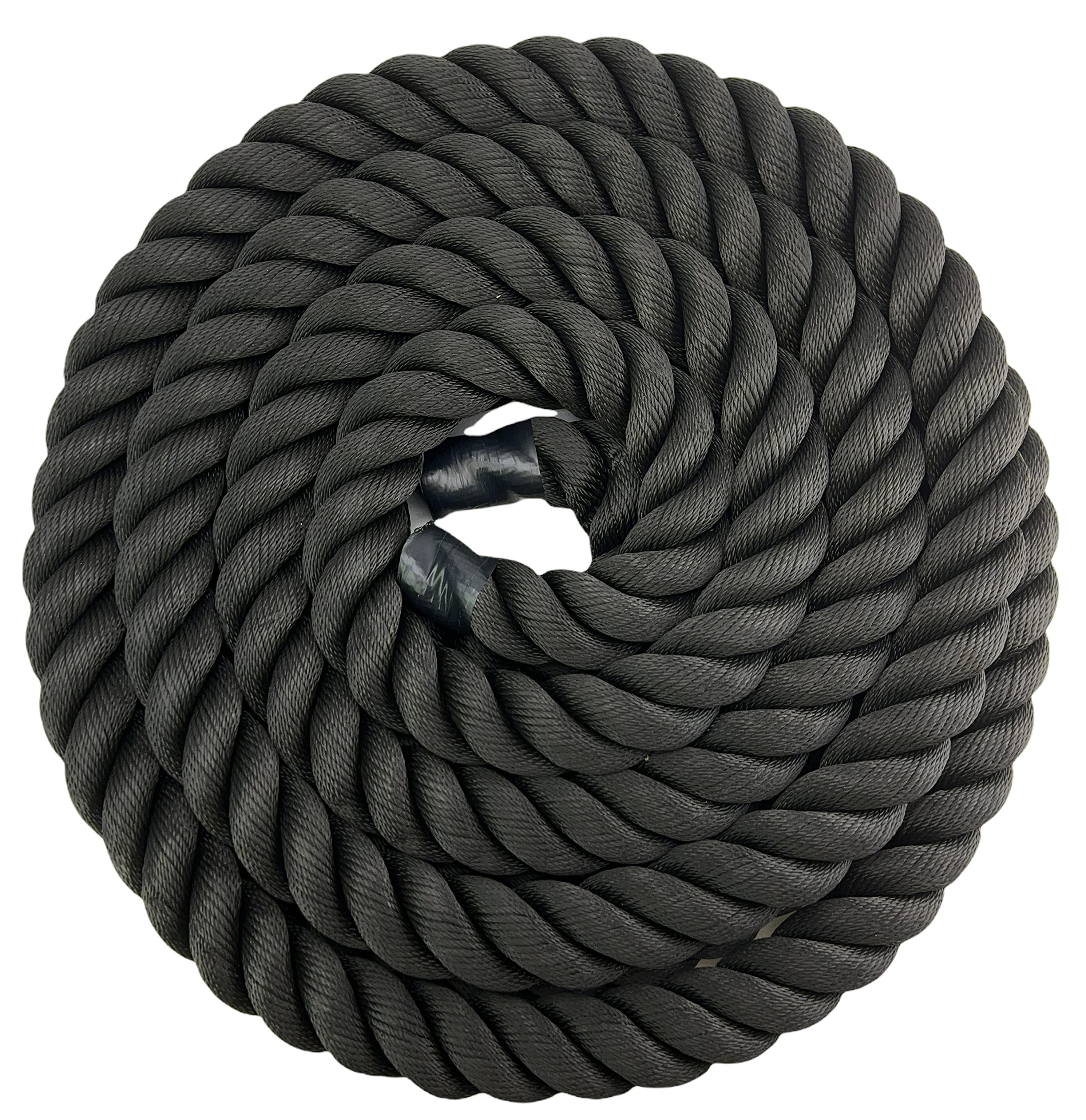 RopeServices UK50mm Synthetic Black Decking Rope x 70m Decorative Garden Rope, Balustrade