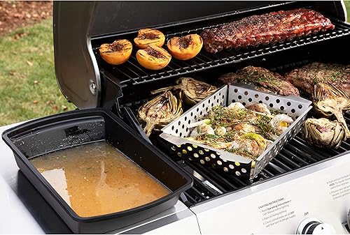 Miniatura 10 de Cuisinart CMT-200 - Juego de cesta de marinada y parrilla, acero inoxidable
