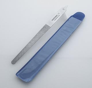 Sanguine 6" Diamond Nail File, Double Sided Diamond - Suitable for Natural and Artificial Nails (Steel)
