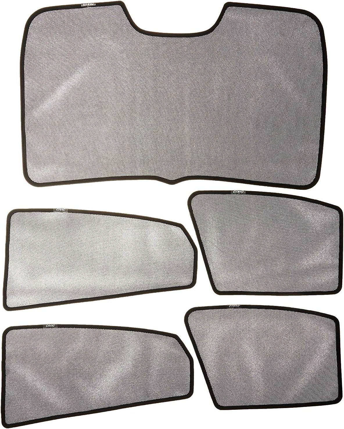 Samurai Shades Car Window Shade - Magnetic Cling Sunshade for Honda Accord 2020 2019 2018 Sedan 4 Door Windows - Sun, Glare and UV Protection - Premium Fabric Mesh Car Sun Shades (5 Pcs)