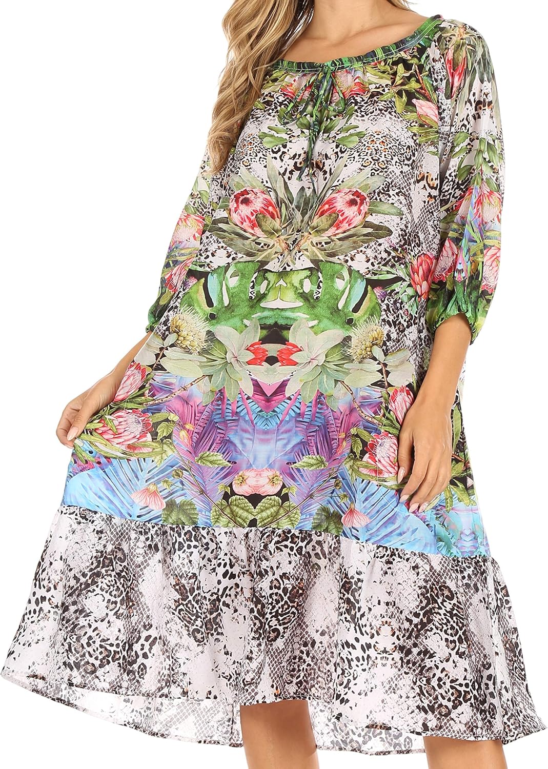 boho midi dress