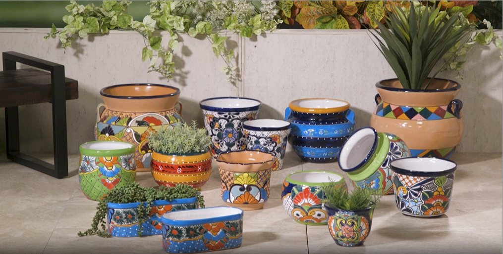 Amazon.com: Evergreen Garden Talavera Mexican Pottery Ceramic