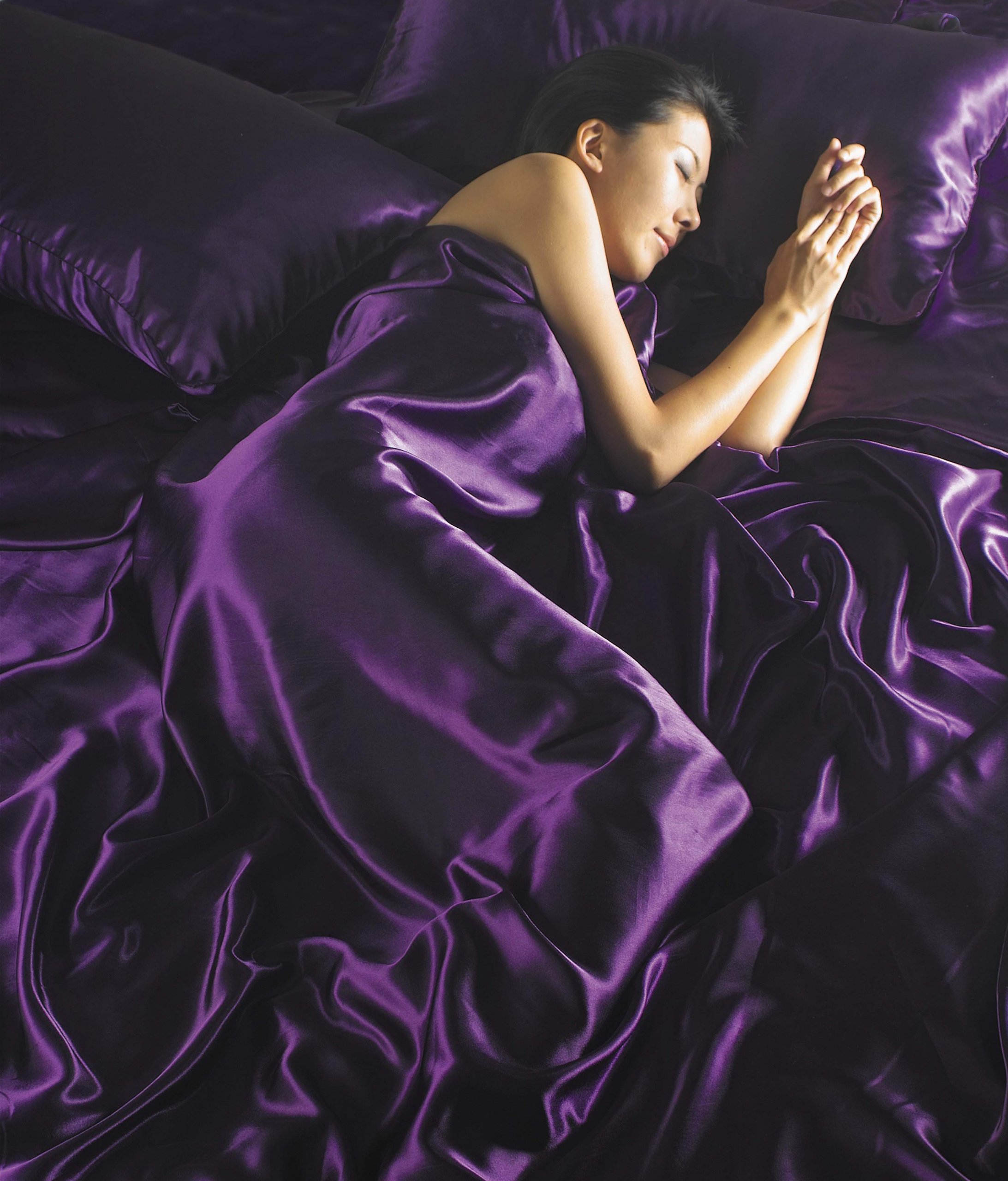 Intimates - Double Duvet Set - Satin - Purple
