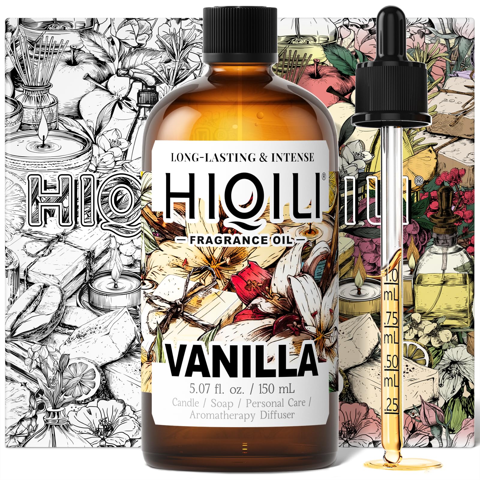 HIQILI Vanilla Fragrance Oil for Body Spray - 5.07 Fl Oz