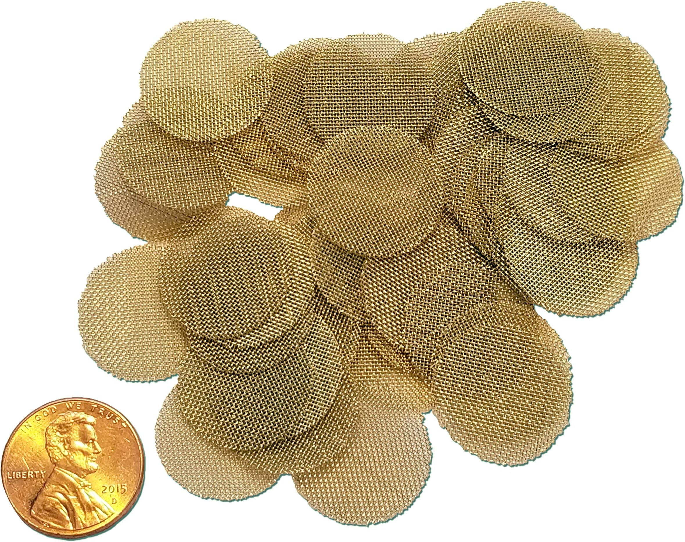Pipe Filter - Pipe Screen Made in USA Premium Quality Brass for Aeration- 55 Count 3/4 Inch (1.9 cm) (55 Screens-No Tin)