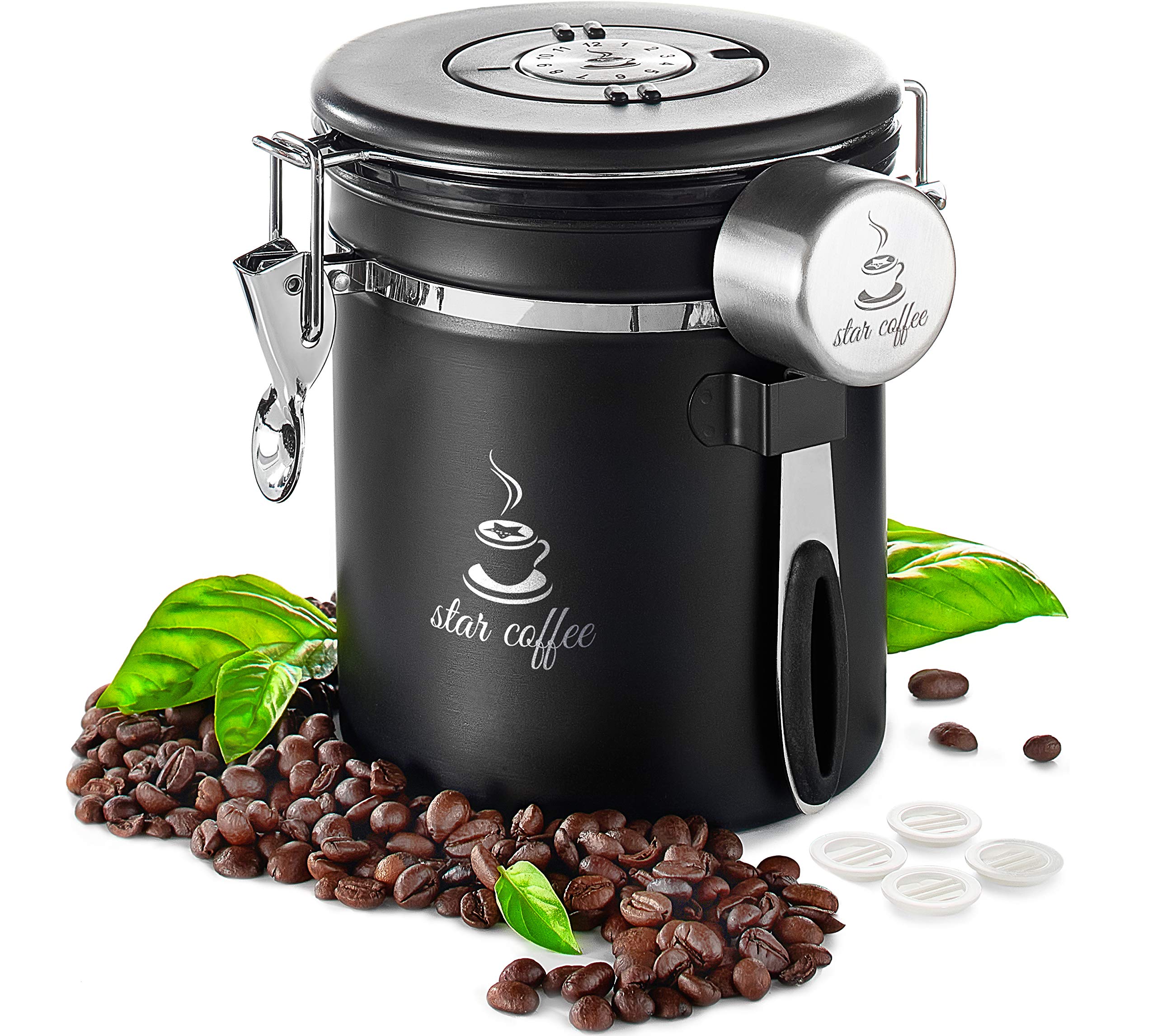 Buy Coffee Canister Star Coffee Container Stainless Steel Airtight