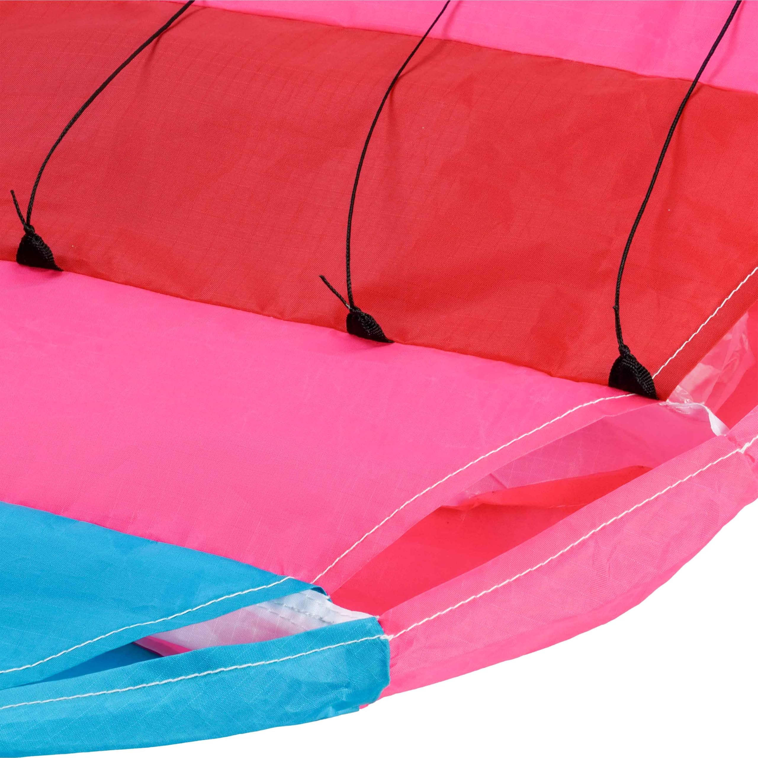 Wolkenstürmer Paraflex Basic 1.7 Aquilone pilotabile, poliestere Ripstop 70D, rosa, 170 cm, da 14 anni, 2 righe 45 kg